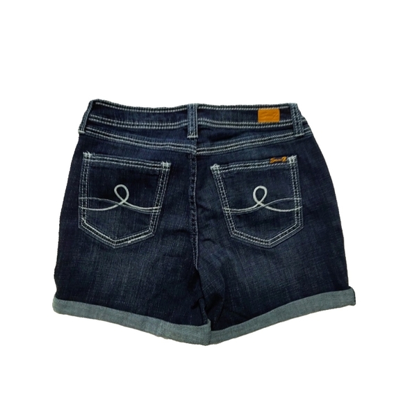 NWT Seven7 Womens Rodeo Rolled Cuff Jean Shorts - Picture 3 of 3